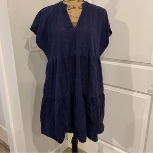 GAP Navy Tiered Mini Dress Size L